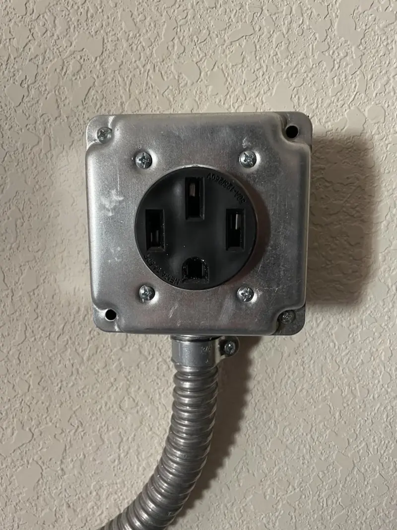 NEMA 14-50 outlet installed for Electrical Panel Upgrade in El Mirage